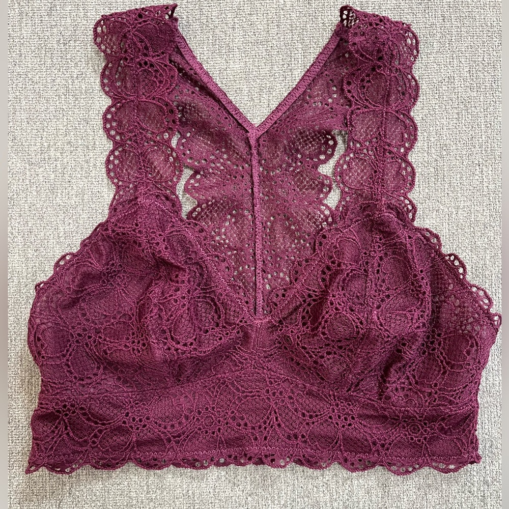 DKNY Superior Lace Racerback Bralette Size Small